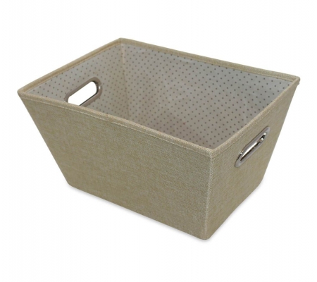 Sirocco Cafe Cream Weave Storage Tote - Large